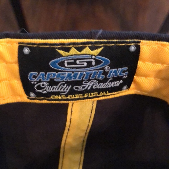 Black UNIVERSITY OF IOWA HAWKEYES Tigerhawk Logo Hat CAPSMITH Brand. Clean! - Picture 3 of 3